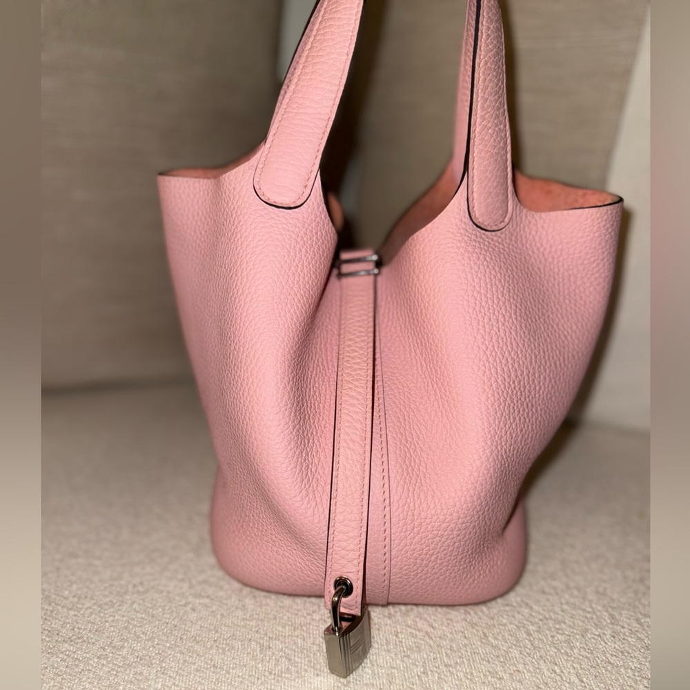 Hermes Pink Picotin 18 Bag
